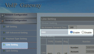 voip fax 設定